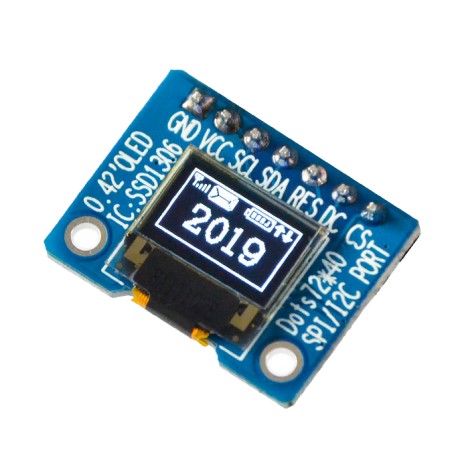 OLED 0.42 inch OLED Module White 70x40 IIC SPI / SSD1315