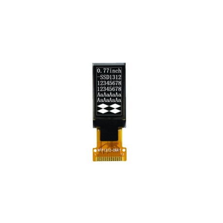 OLED 0.77 inch 128x64 13pin spi/iic/ssd1312