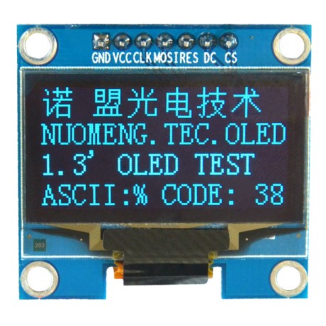 OLED 1.30 inch OLED Module Blue 128x64 IIC SPI / SH1106
