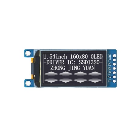 OLED 1.54 inch OLED white Module 160x80 spi -iic /ssd1320