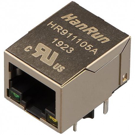 HR911105A-RJ45 Orginal کانکتور شبکه فیلتر دار اورجینال