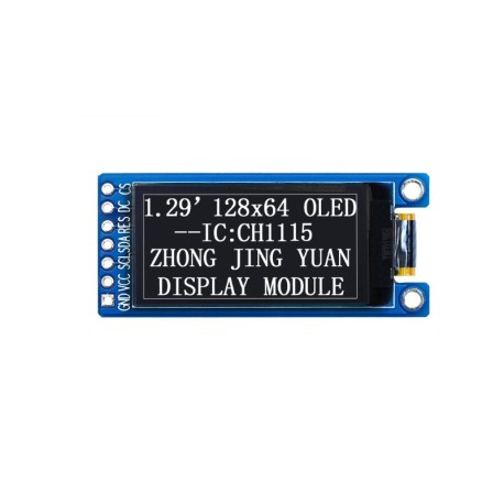 MODULE-1.29 inch OLED Module white 128x64 spi /IIC/ ch 1115