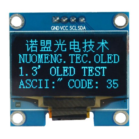 OLED 1.30 inch OLED Module Blue 128x64 IIC / SH1106