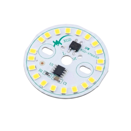 LED DOB سفید طبیعی 220VAC 9W گرد قطر 40mm مارک XGD