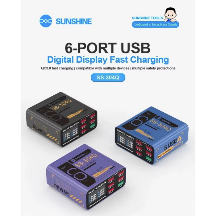 نسل جدید مولتی شارژر SUNSHINE SS-304Q