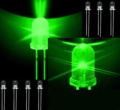 LED شیشه ای 5mm سبز رنگ