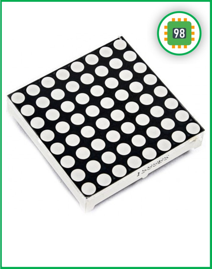 دات ماتریکس 8×8 رنگ قرمز 3×3 سانتی متر