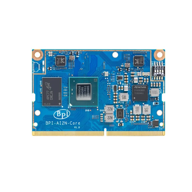 Banana Pi BPI-AI2N SoM + Carrier – پردازنده Renesas RZ/V2N (15 TOPS AI)