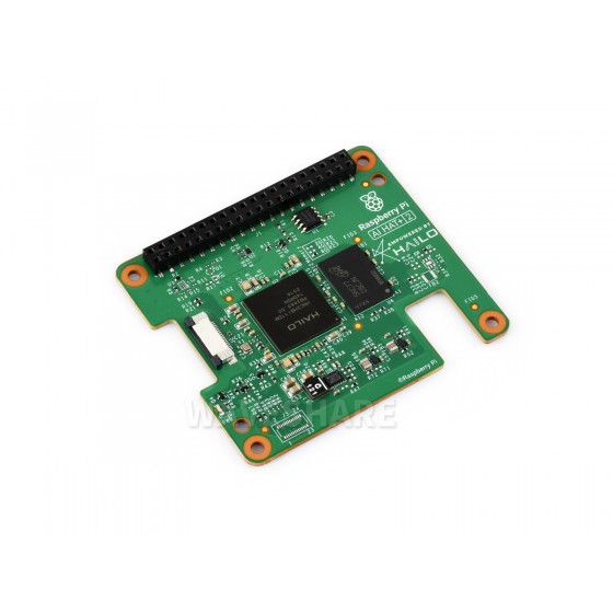 شتاب‌دهنده رسمی هوش مصنوعی Raspberry Pi AI HAT+ 2، مجهز به شتاب‌دهنده Hailo-10H و ۸ گیگابایت حافظه رم داخلی، همراه با هیت‌سینک