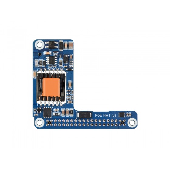 HAT برق از طریق اترنت (PoE/PoE+) مدل (J) برای Raspberry Pi 5 / CM 5، با خروجی 5 ولت 5 آمپر، عملکرد پایدار، منبع تغذیه سوئیچینگ ایزوله