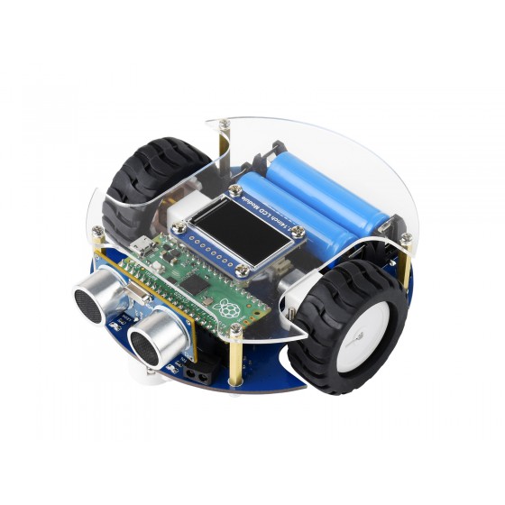 Waveshare PicoGo Smart Mobile Robot – ربات متحرک هوشمند پیکوگو (مبتنی بر Raspberry Pi Pico) با قابلیت دنبال‌کردن خط، اجتناب از مانع، کنترل بلوتوث و مادون قرمز