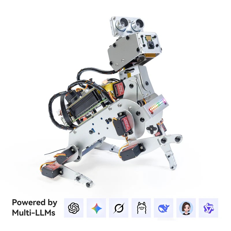 SunFounder PiDog Robot Dog Kit for Raspberry Pi کیت ربات سگ هوشمند PiDog سانفاندر برای رزبری پای