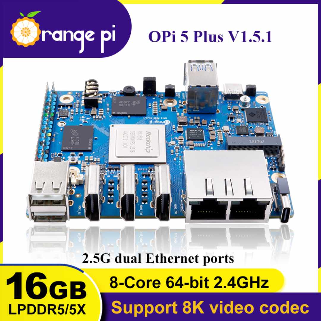 Orange Pi 5 Plus اورنج پای ۵ پلاس (16G)
