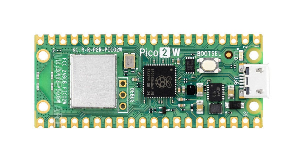 Raspberry Pi Pico 2 W | برد توسعه رزبری پای با Wi-Fi