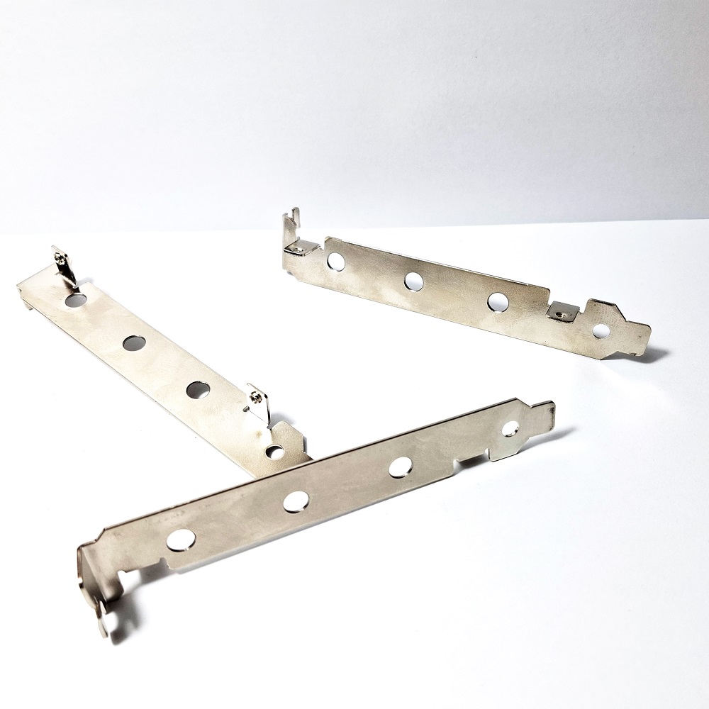 Computer Bracket, 3 Hole , Nickel Plated Steel, PCI (9203)(THG 6201)