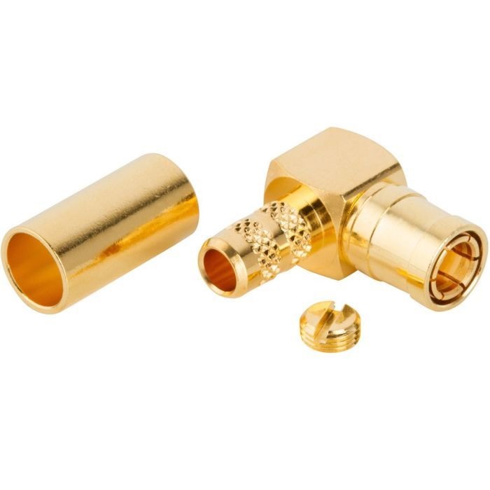 SMB2-5090-RG58 (SMB Plug, Right Angle (Crimp))