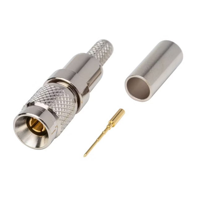 1.0/2.3 plug male crimp for cable RG59