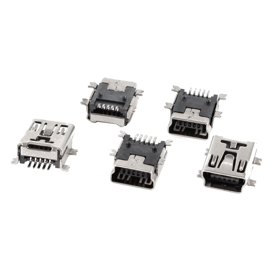 Mini USB Type B Female Socket /5-Pin Right Angle SMD PCB MOUNT