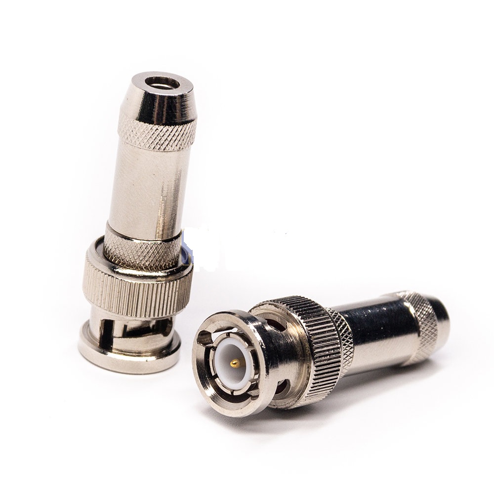 BNC Male Connector straight- cable size:RG316 – soldering-Crimp (RHT-610-1044) (محافظ دار)