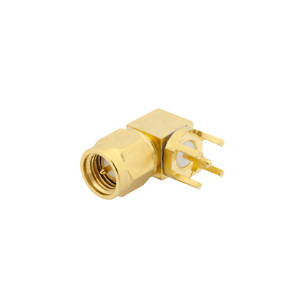 SMA Connector Male – Right Angle (PCB Mount)