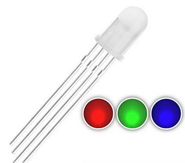 (LED Round 5MM , RGB (anode