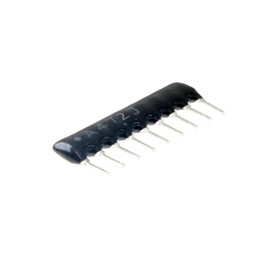 RESISTOR ARRAY 4.7KOHMS 9PIN