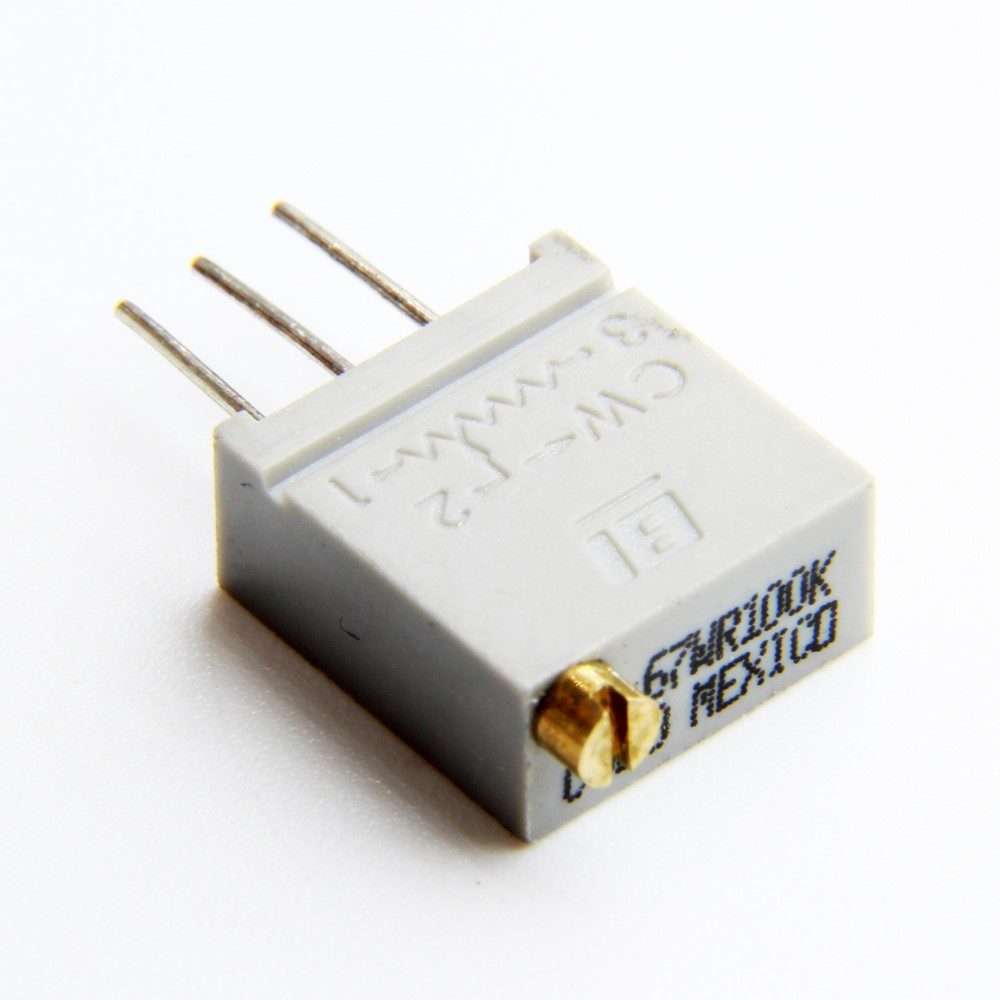 MULTITURN TRIMMING POTENTIOMETER 100KOHMS GRAY