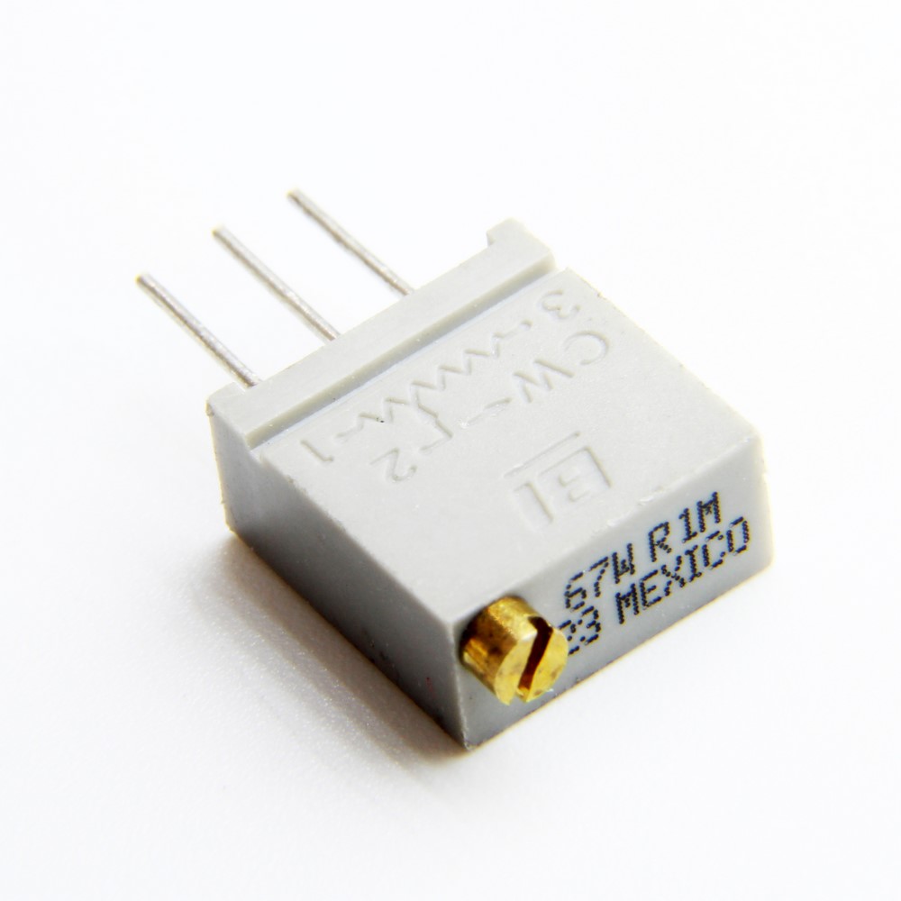 MULTITURN TRIMMING POTENTIOMETER 1MOHMS GRAY