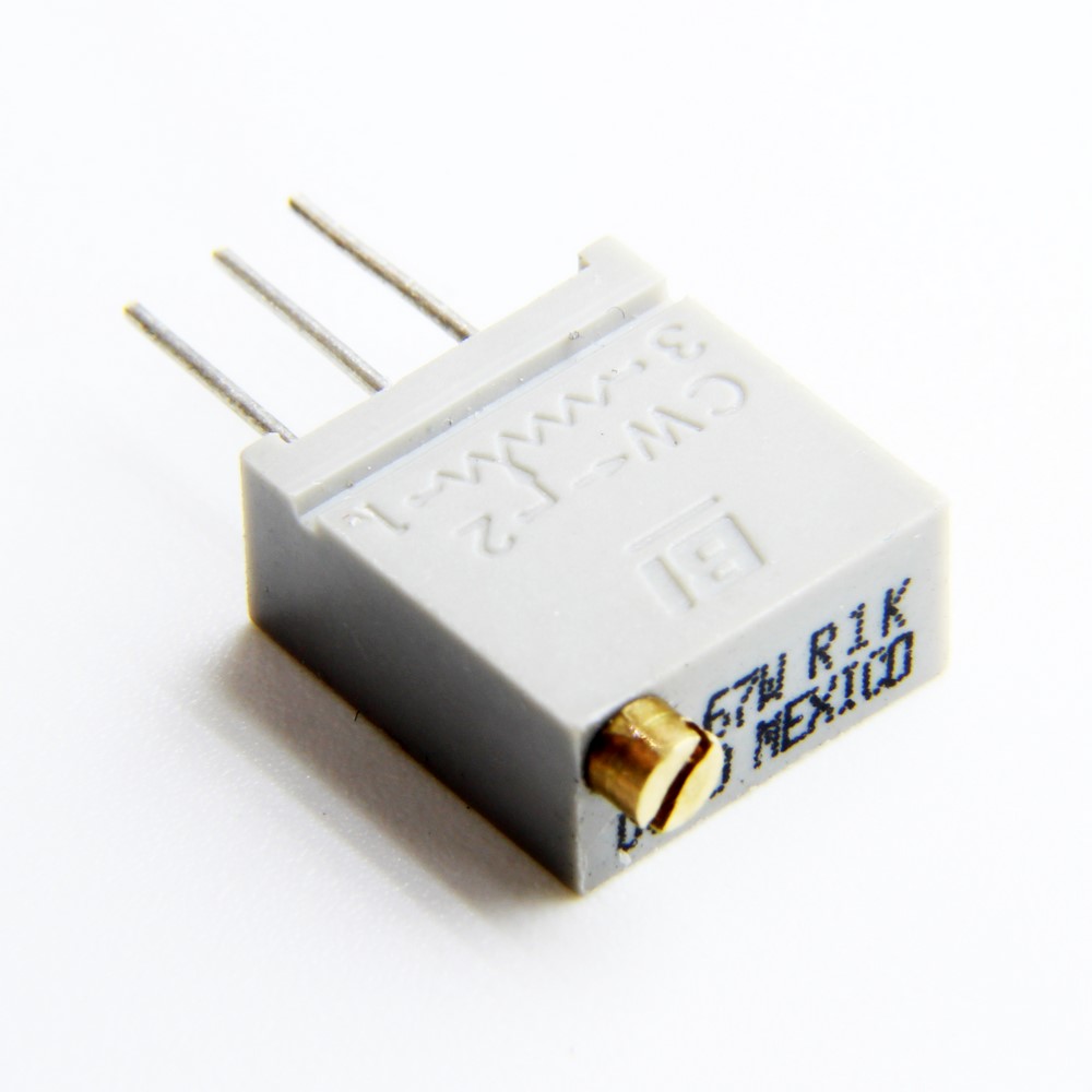 MULTITURN TRIMMING POTENTIOMETER 1KOHMS GRAY