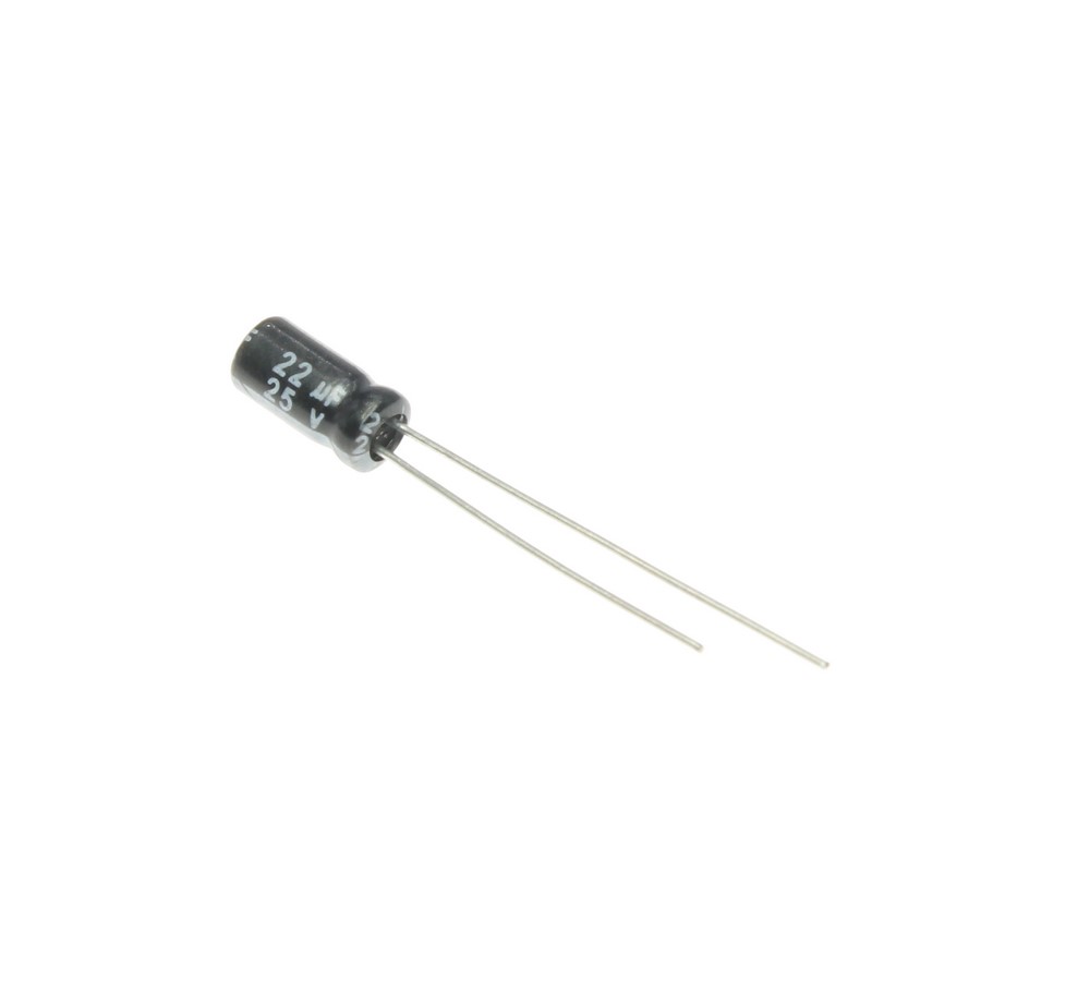 22UF 25V-4*7-105C-BLACK