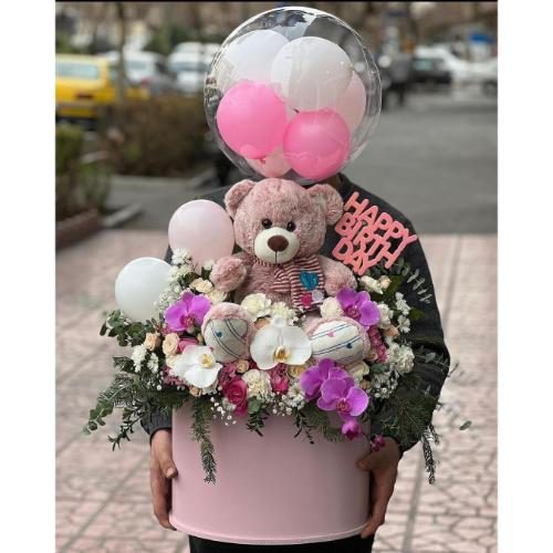 ارسال دسته گل برای تولد کودک 12 ماهه دختر 4572