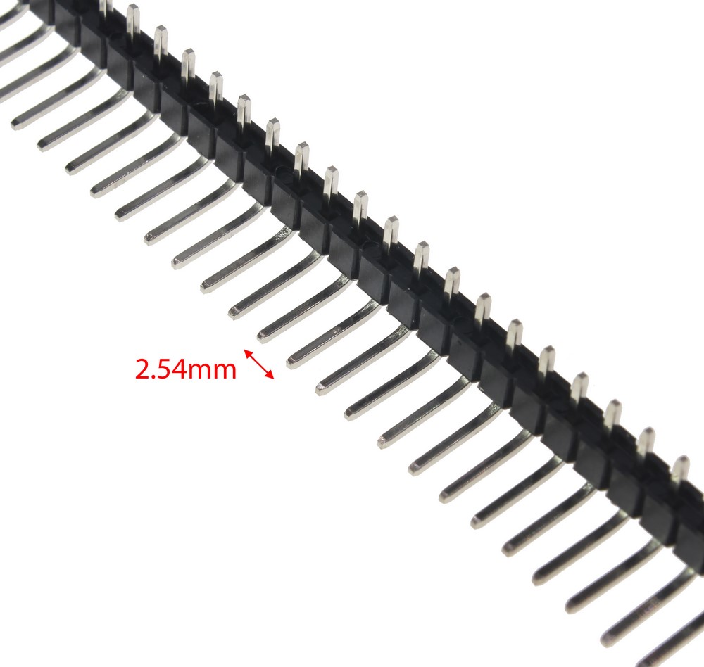PIN HEADER 1*40 MALE RA 2.54MM