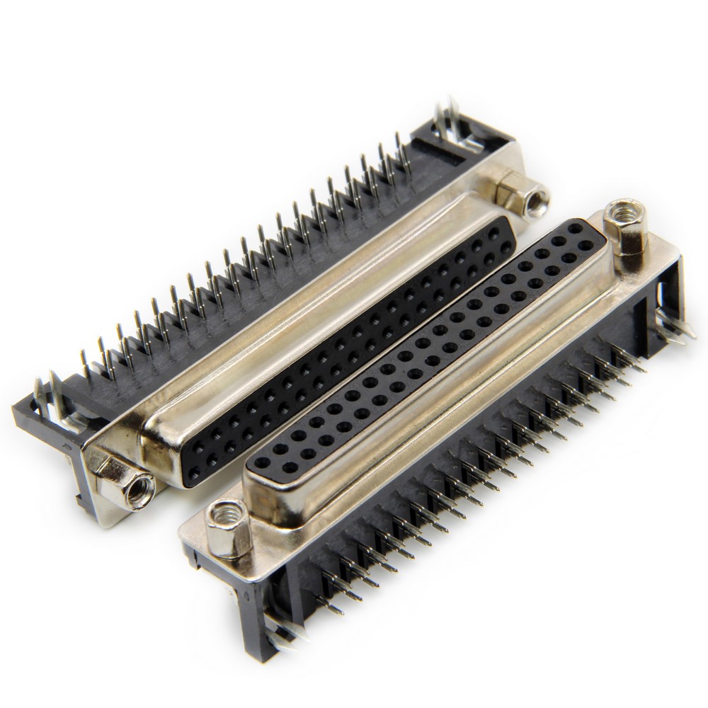 DB37 PIN D-SUB RIGHT ANGEL FEMALE