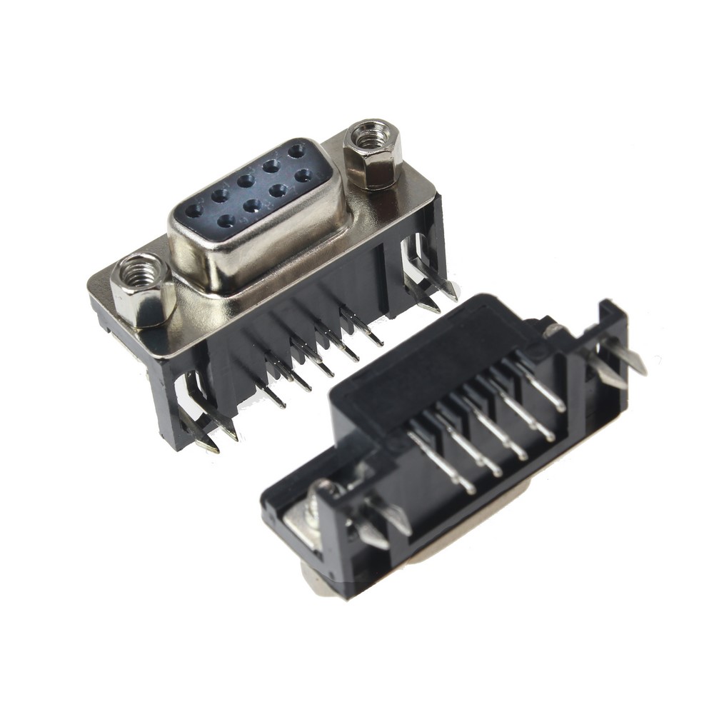 DB9 PIN D-SUB RIGHT ANGEL FEMALE