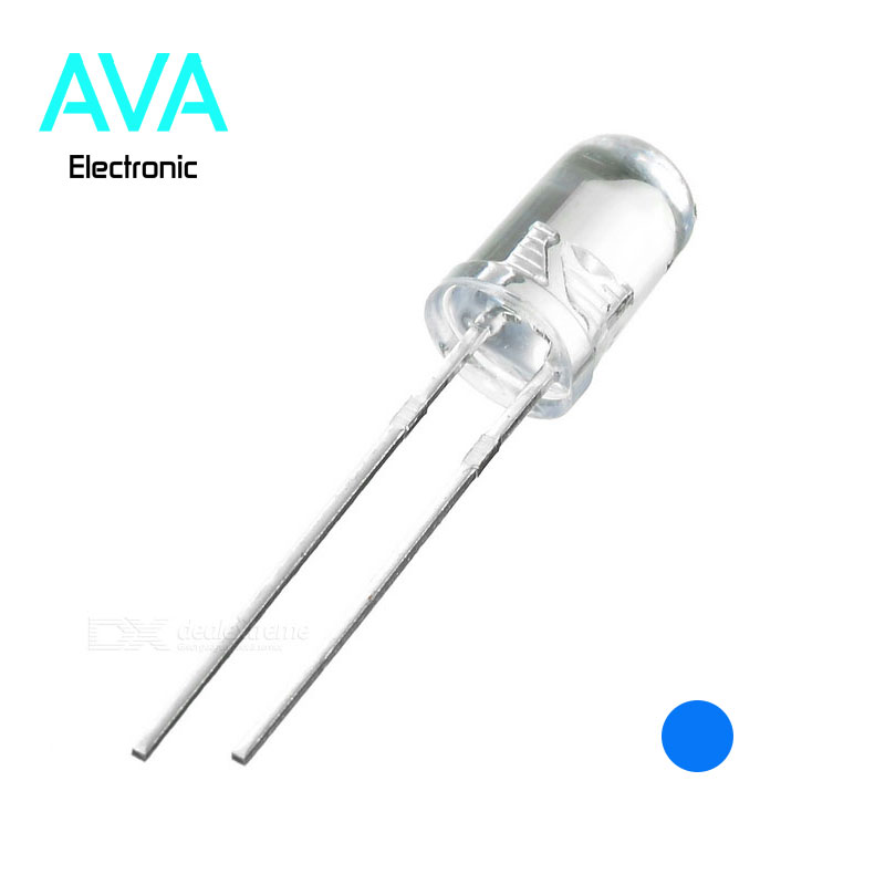 LED آبی شفاف 5mm