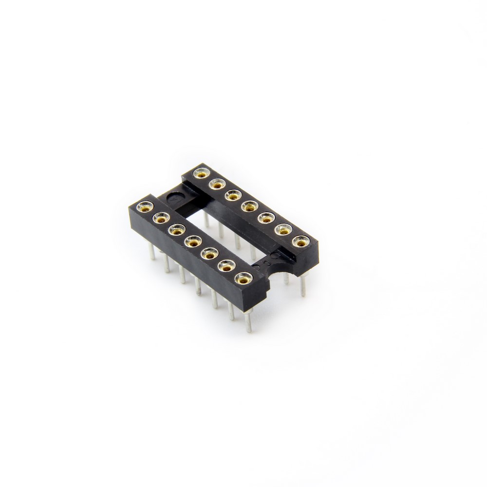 IC SOCKET 14 PIN ROUND HOLE
