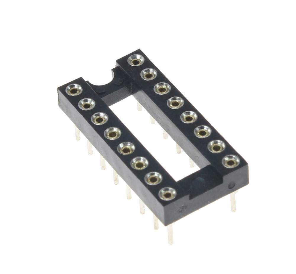 IC SOCKET 16 PIN ROUND HOLE