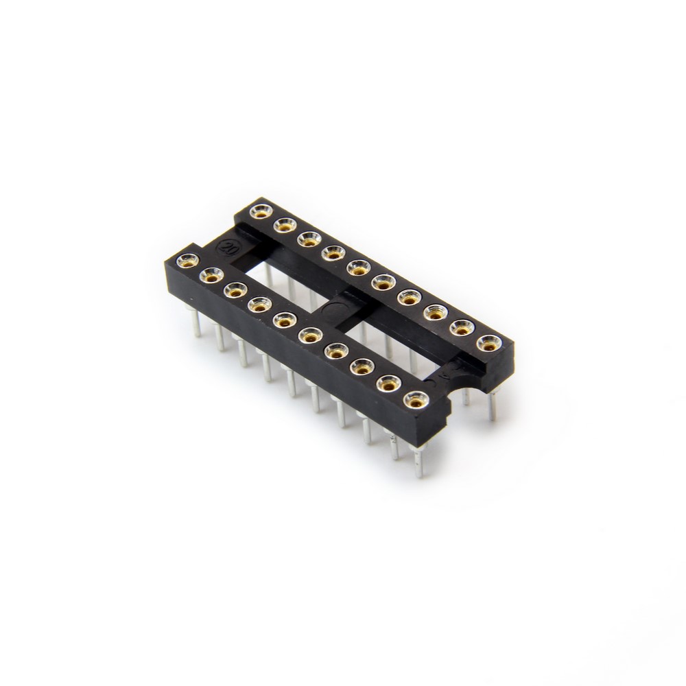 IC SOCKET 20 PIN ROUND HOLE