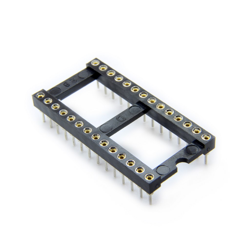 IC SOCKET 28 PIN WIDE ROUND HOLE