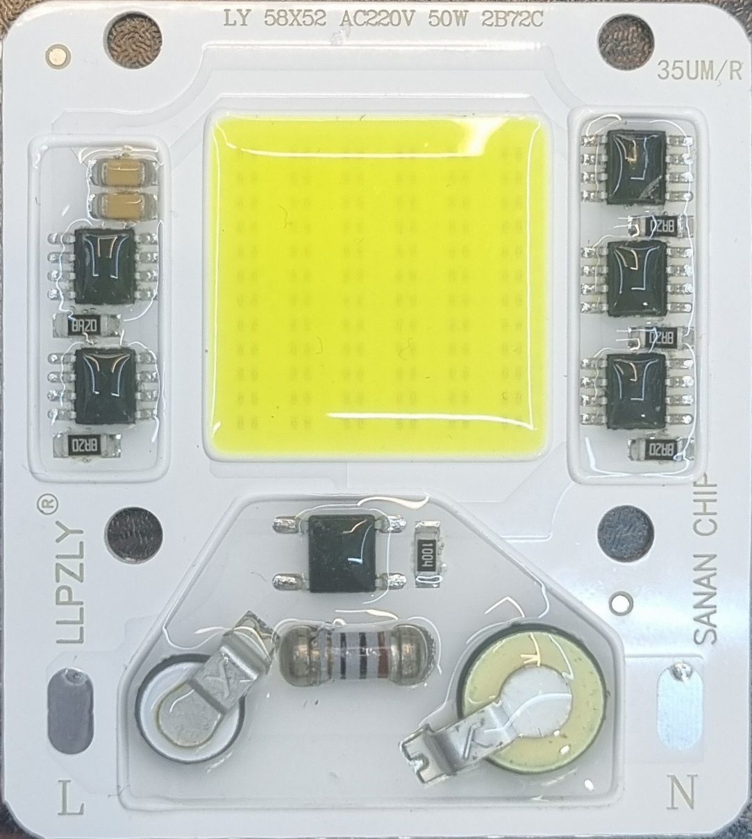 Projector chip 50w LY/چیپ پرژکتور 50 وات ال وای سفید