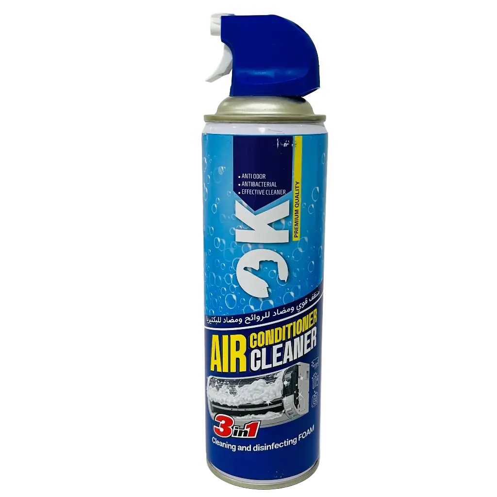 اسپری 2 کاره (تمیز کننده و ضد عفونی کننده ) کولر گازی 550ml برند OK