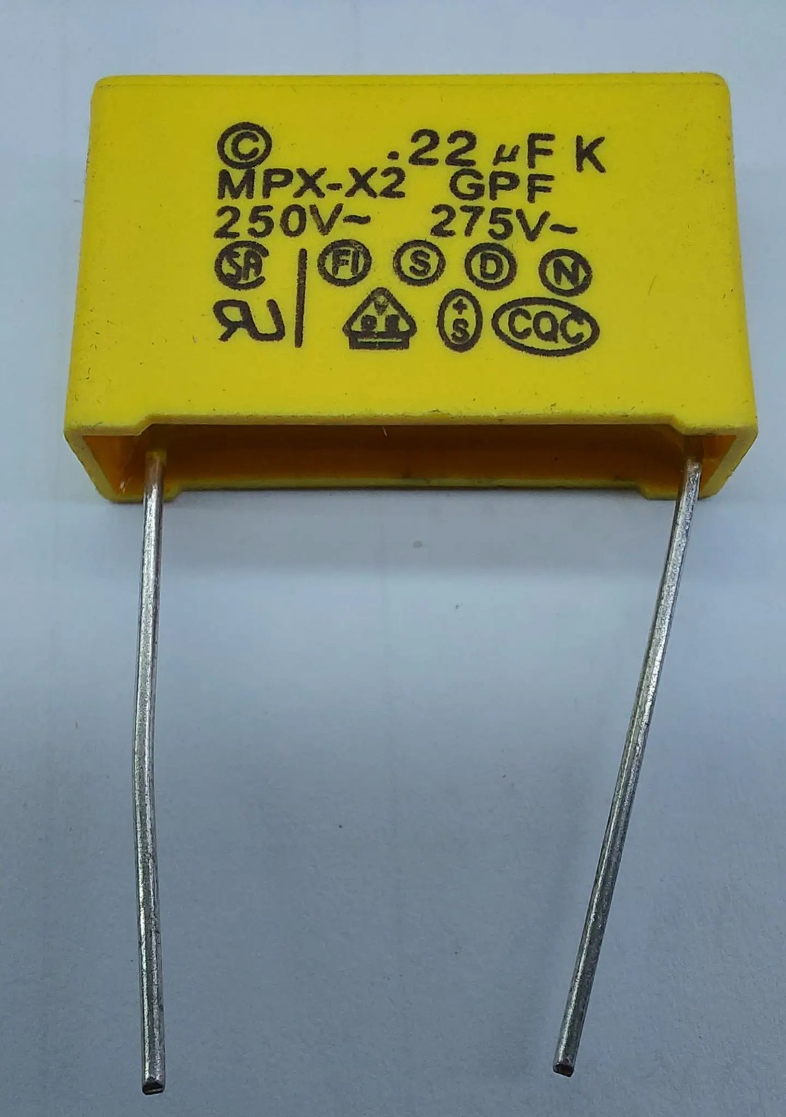 MKT CAPACITOR 0.22UF (220NF) 250VAC X2