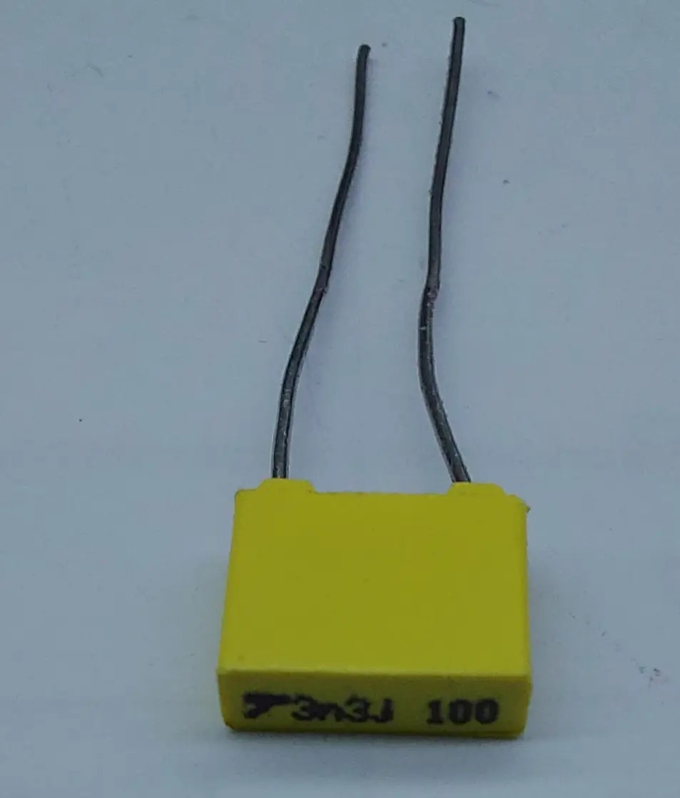 MKT CAPACITOR 3N3J 3.3NF 100V YELLOW