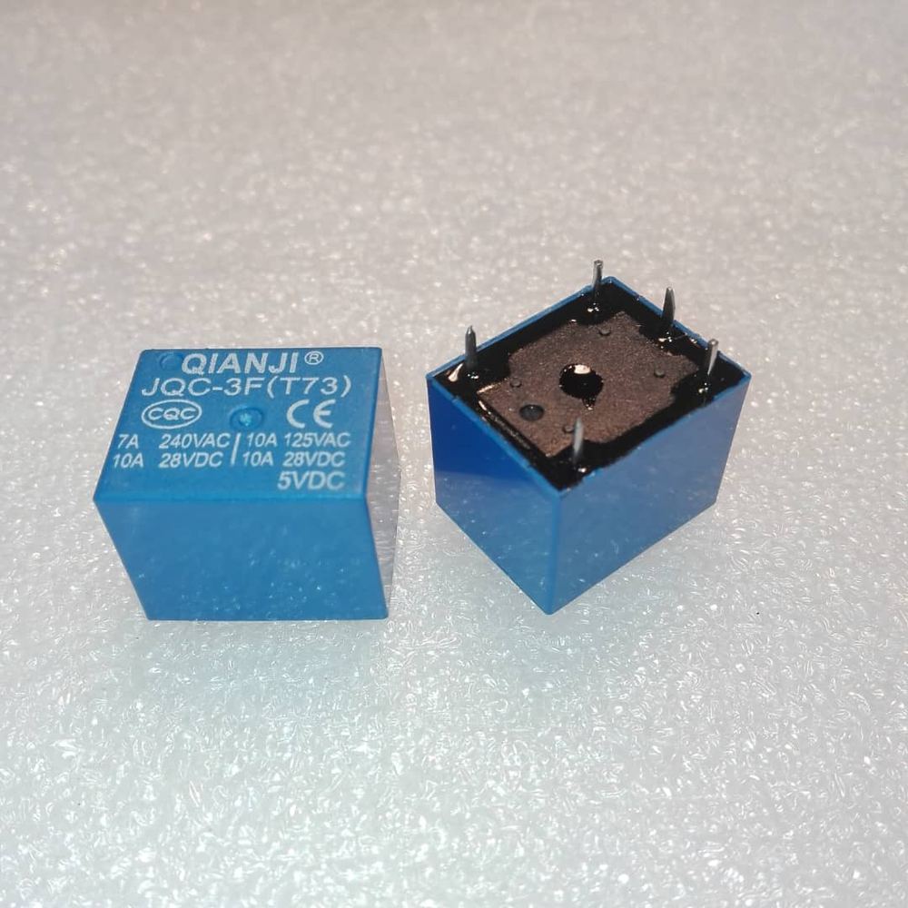 رله JQC-3F(T73) RELAY 5VDC-7A-1C 5PIN QIANJI