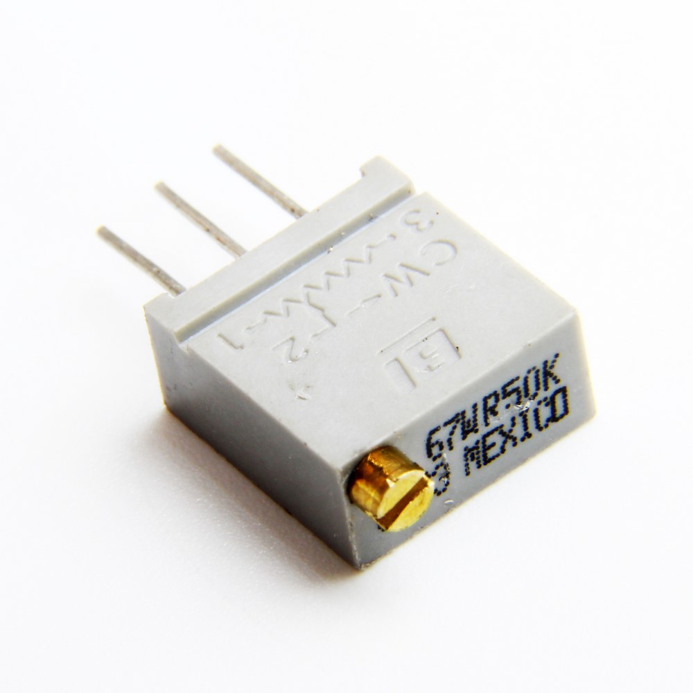 MULTITURN TRIMMING POTENTIOMETER 50KOHMS GRAY