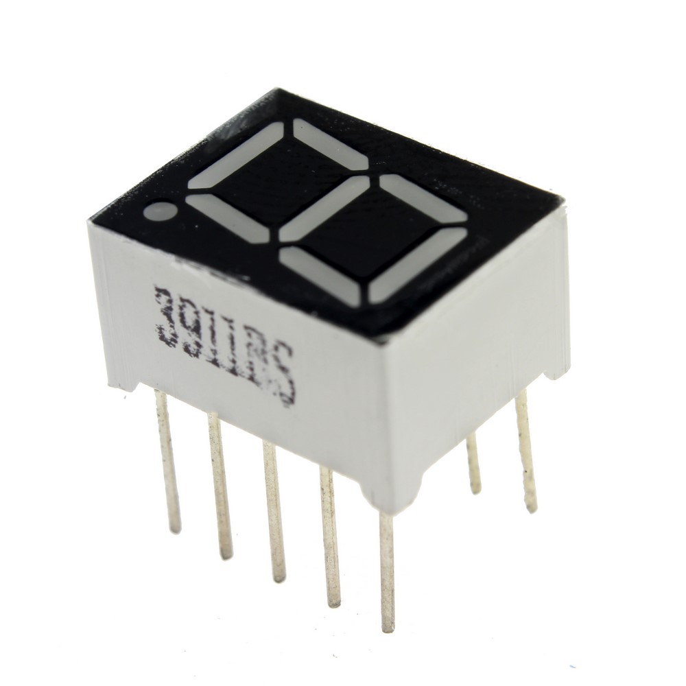 7SEGMENT DISPLAY 1DIGIT COMMON ANODE 10*13 RED