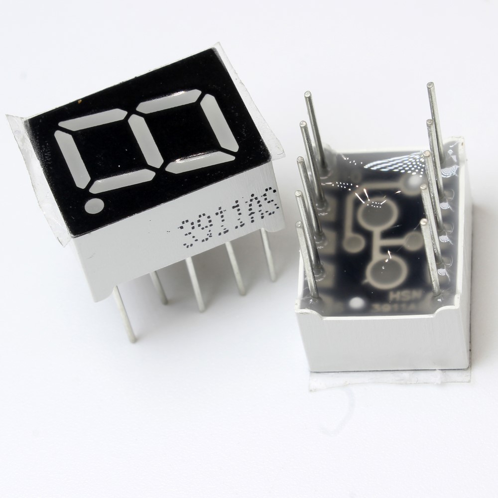 7SEGMENT DISPLAY 1DIGIT COMMON CATHODE 10*13 RED