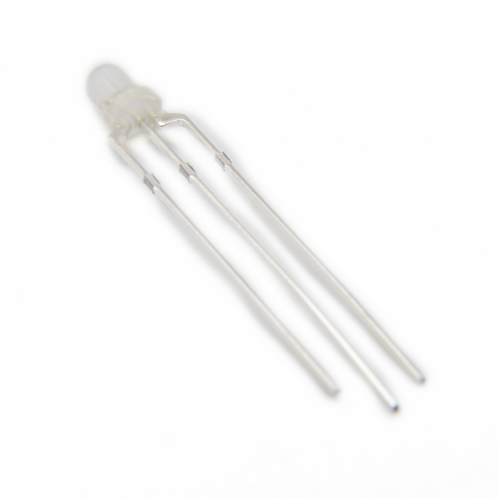 LED 3MM 3PIN RED-GREEN COMMON ANODE