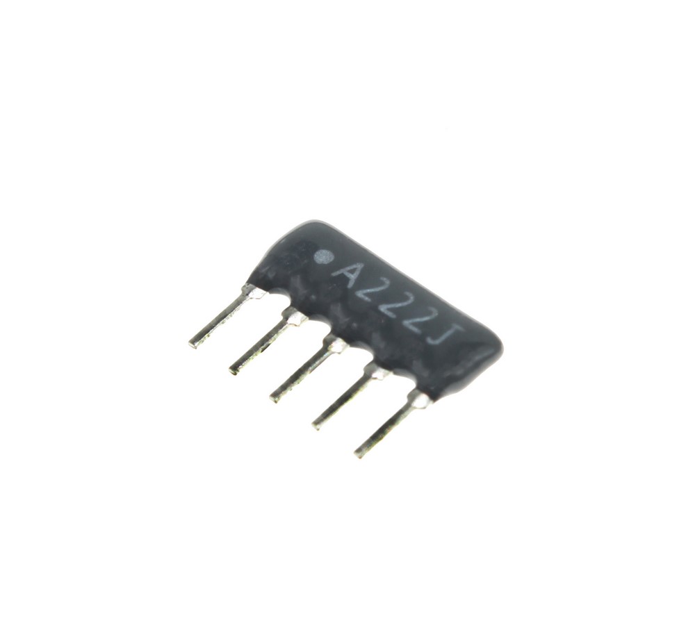 RESISTOR ARRAY 2.2KOHMS 5PIN