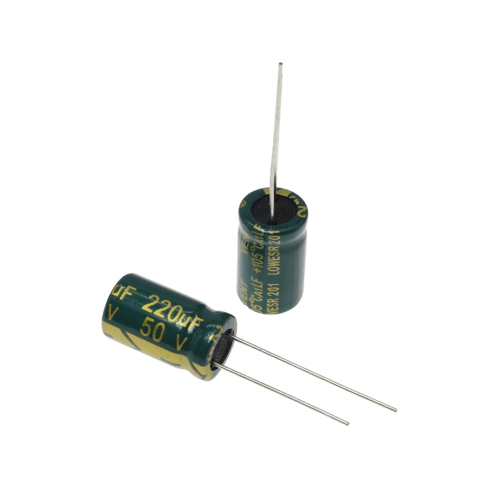 220UF 50V-10*13-105C-GREEN